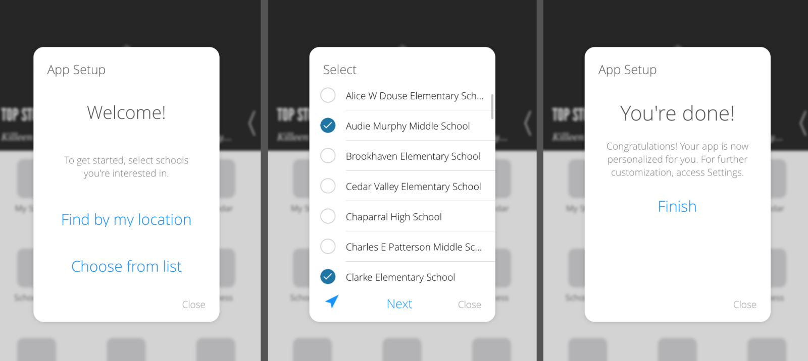 Screenshot previews